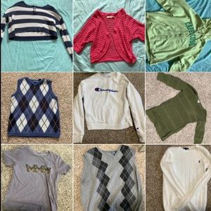 Bundle of clothes and bags